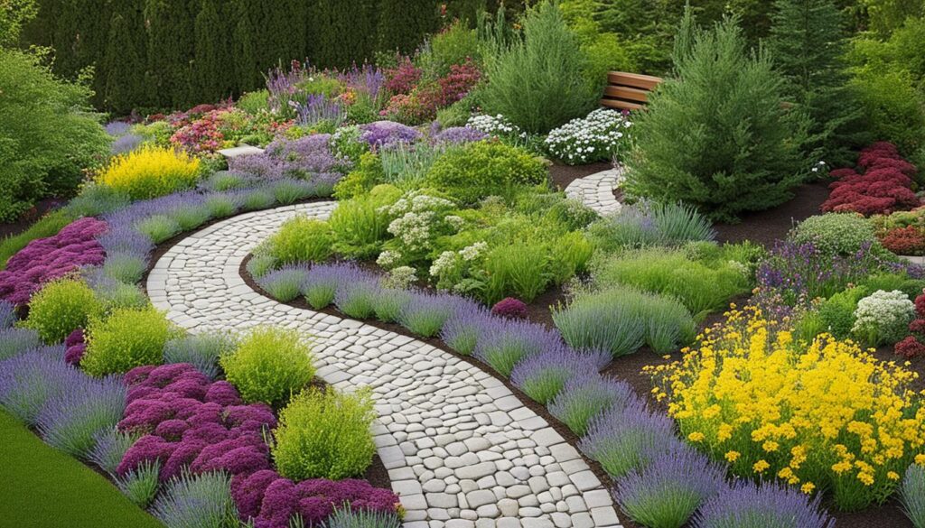 Unique flowerbed layouts