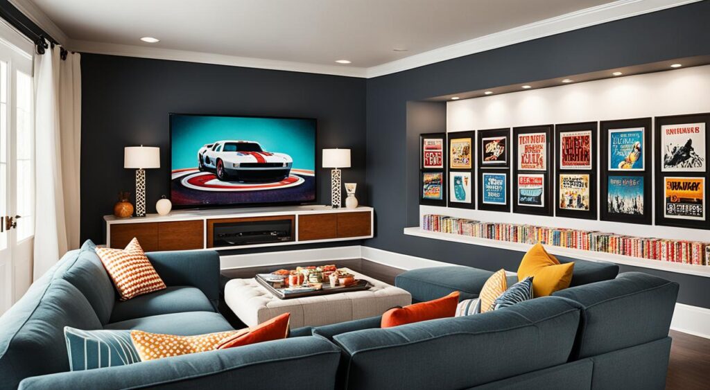 cozy media room