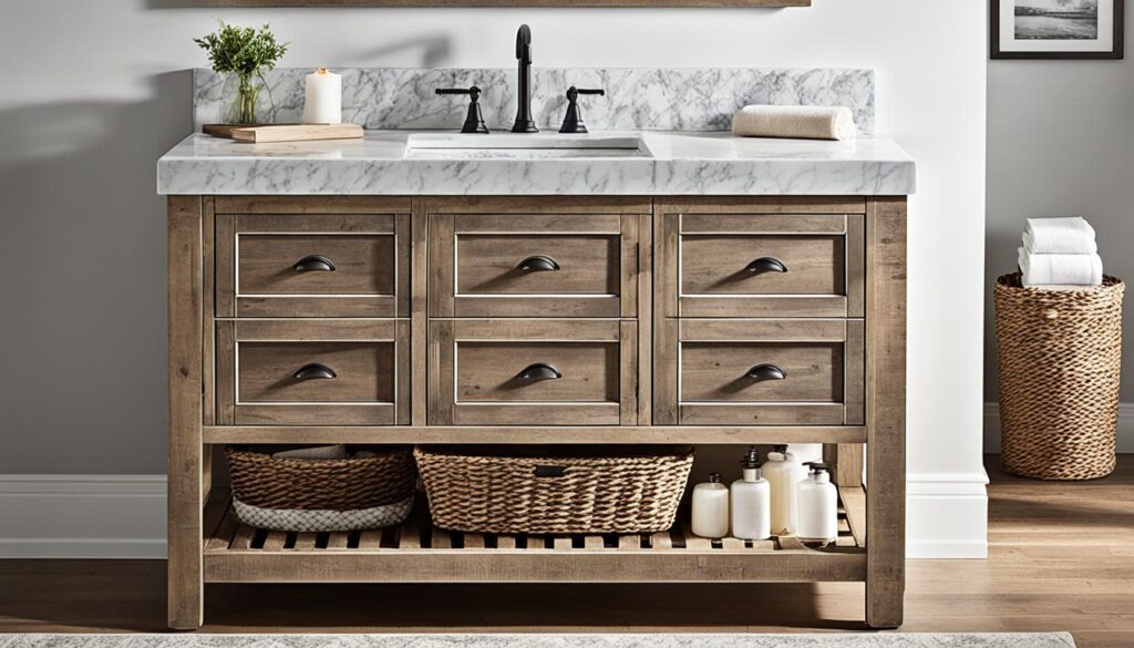 farmhouse bathroom vanities