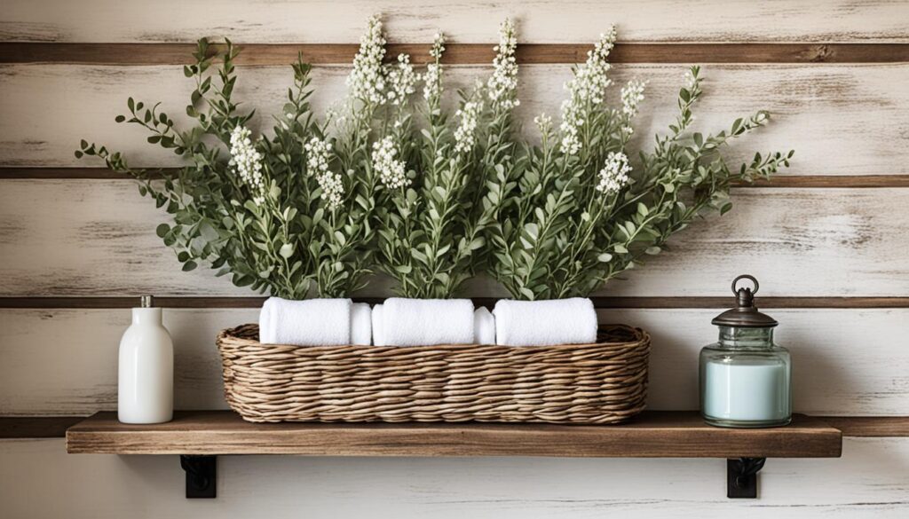 natural elements in bathroom