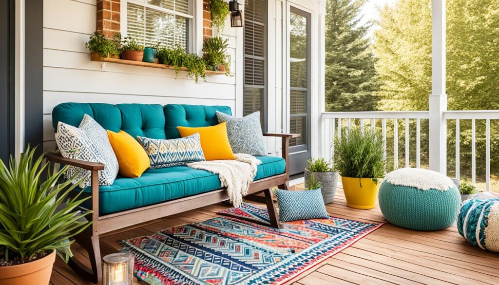 seasonal porch styling