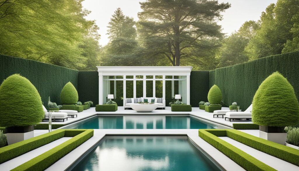 pool garden designs