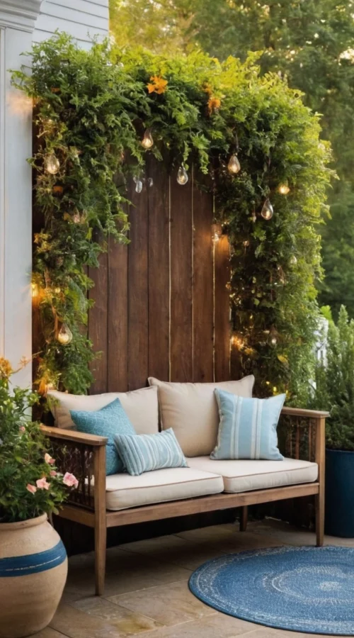 23 Vibrant Summer Front Porch Decor Ideas to Welcome the Season - Create a Cozy Seating Area (1)