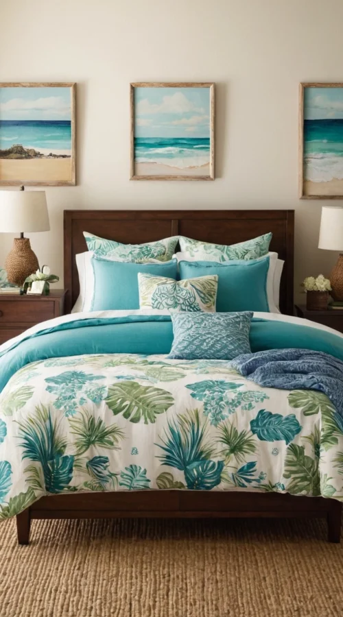 Hawaii Surf Room Decor Ideas Coastal-Inspired Bedding