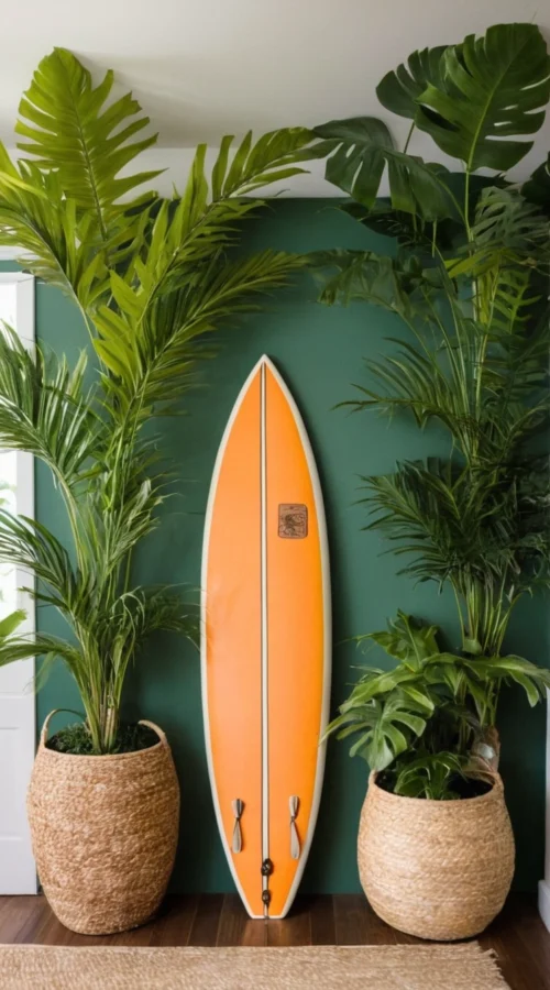 Hawaii Surf Room Decor Ideas - Tropical Plants