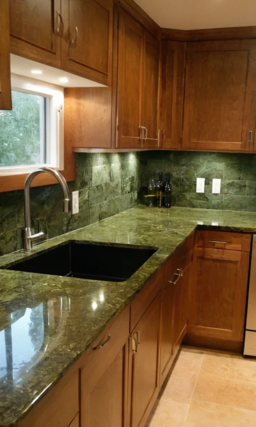 Olive Green Kitchen Ideas - Olive Green Countertops Durable and Elegant