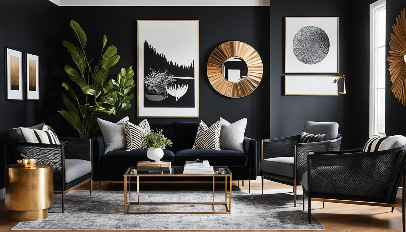 black accent walls